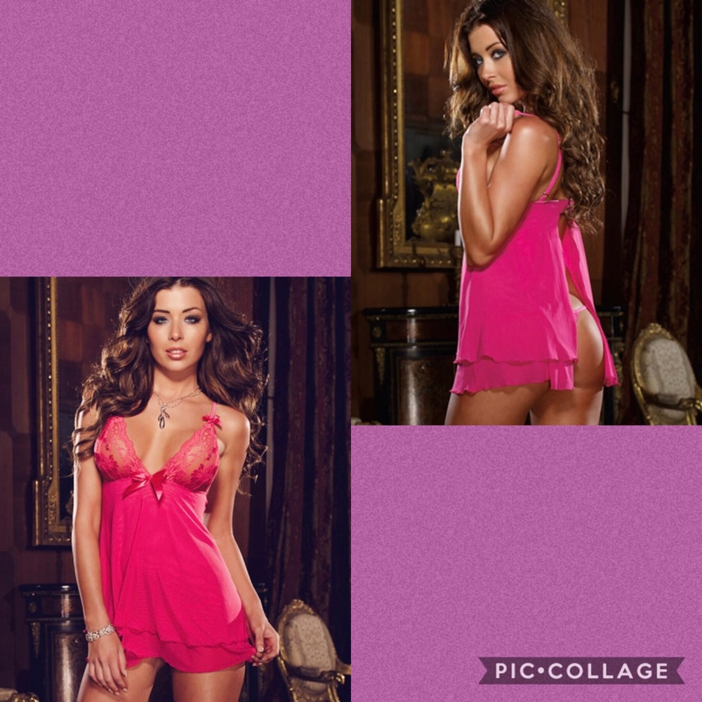Babydoll Lingerie with open back NWOT